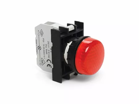 B Serisi Plastik Ba9S Duylu Kırmızı 22 mm Sinyal